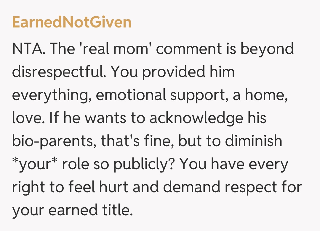 Comentariu de la EarnedNotGiven