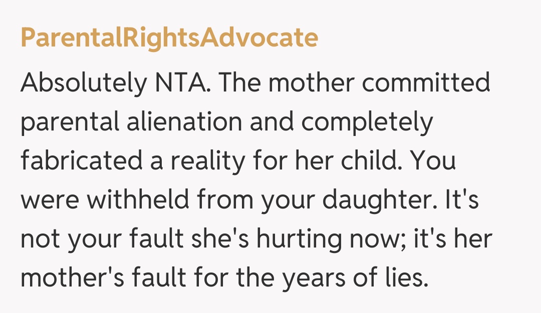 Comentariu de la ParentalRightsAdvocate