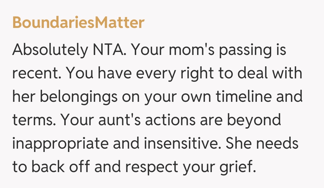 Comentariu de la BoundariesMatter