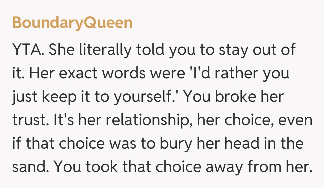 Comentariu de la BoundaryQueen