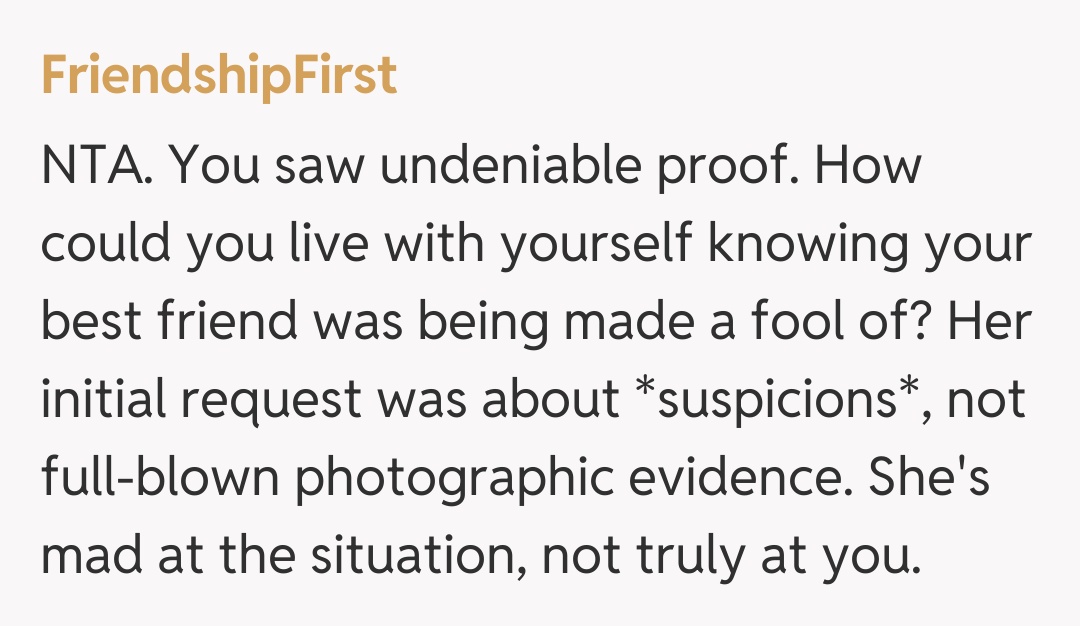 Comentariu de la FriendshipFirst