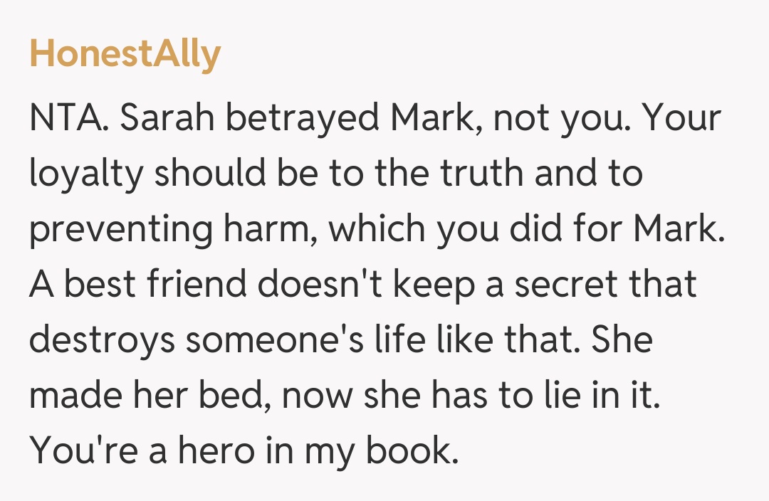 Comentariu de la HonestAlly