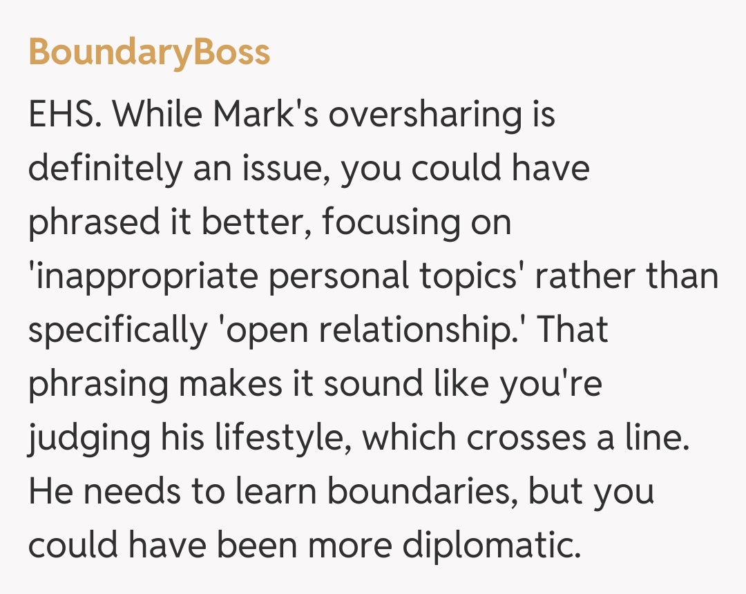 Comentariu de la BoundaryBoss