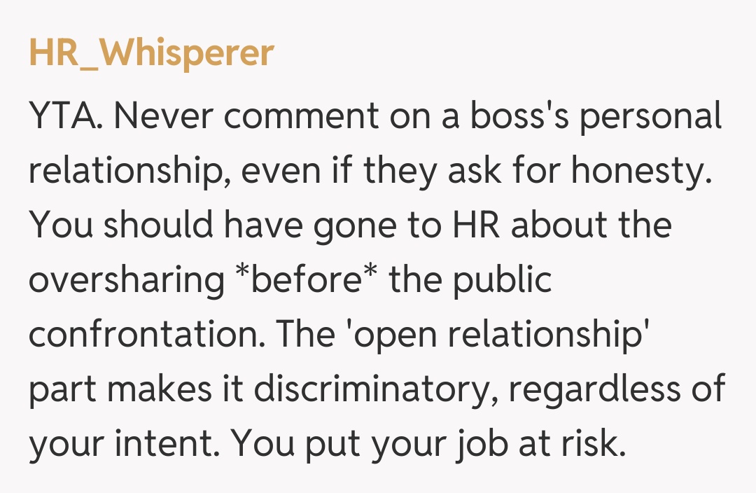 Comentariu de la HR_Whisperer