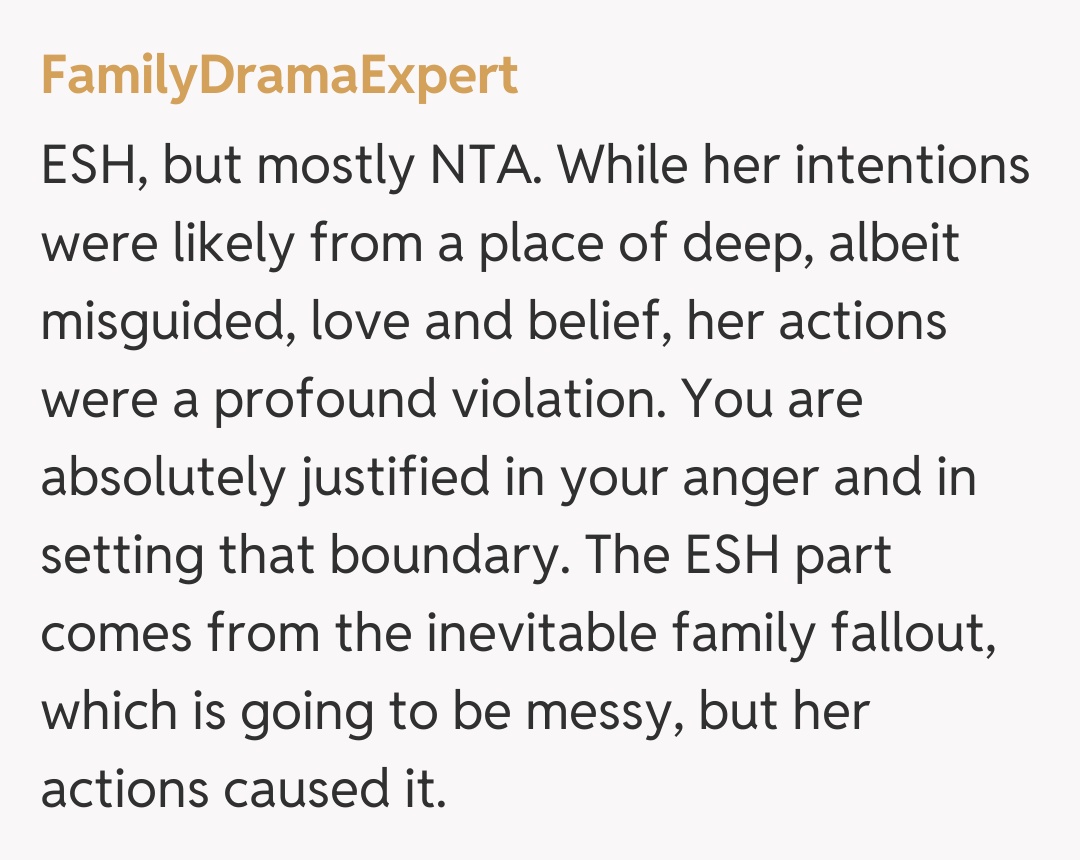 Comentariu de la FamilyDramaExpert