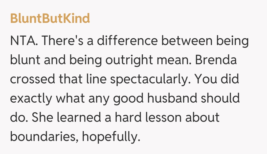 Comentariu de la BluntButKind