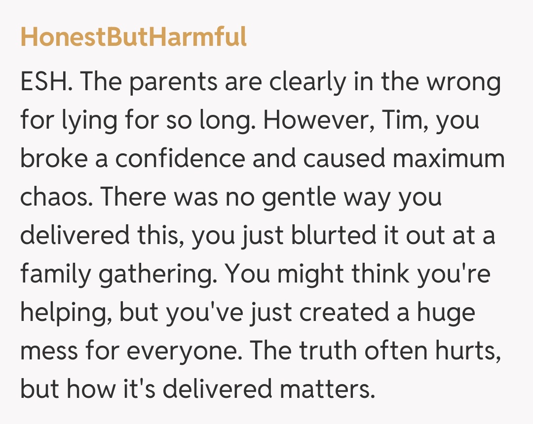 Comentariu de la HonestButHarmful