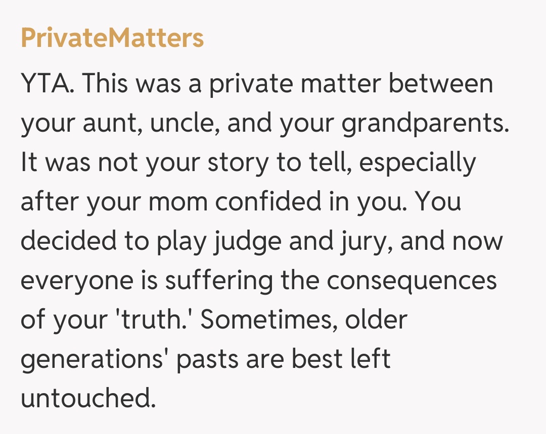 Comentariu de la PrivateMatters