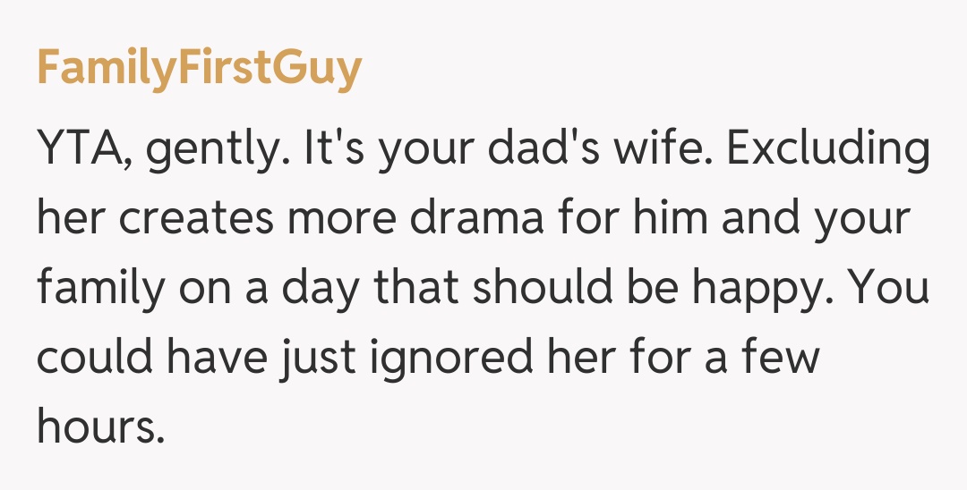Comentariu de la FamilyFirstGuy