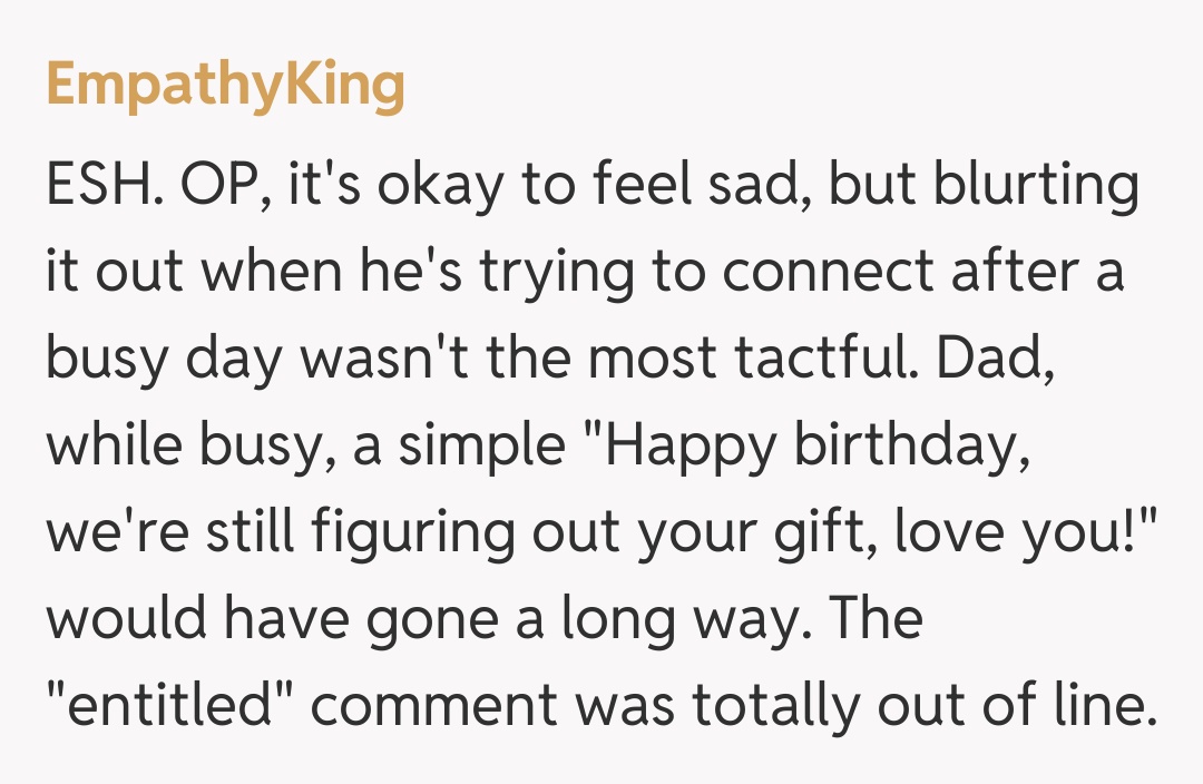 Comentariu de la EmpathyKing