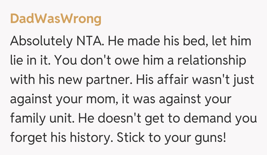 Comentariu de la DadWasWrong