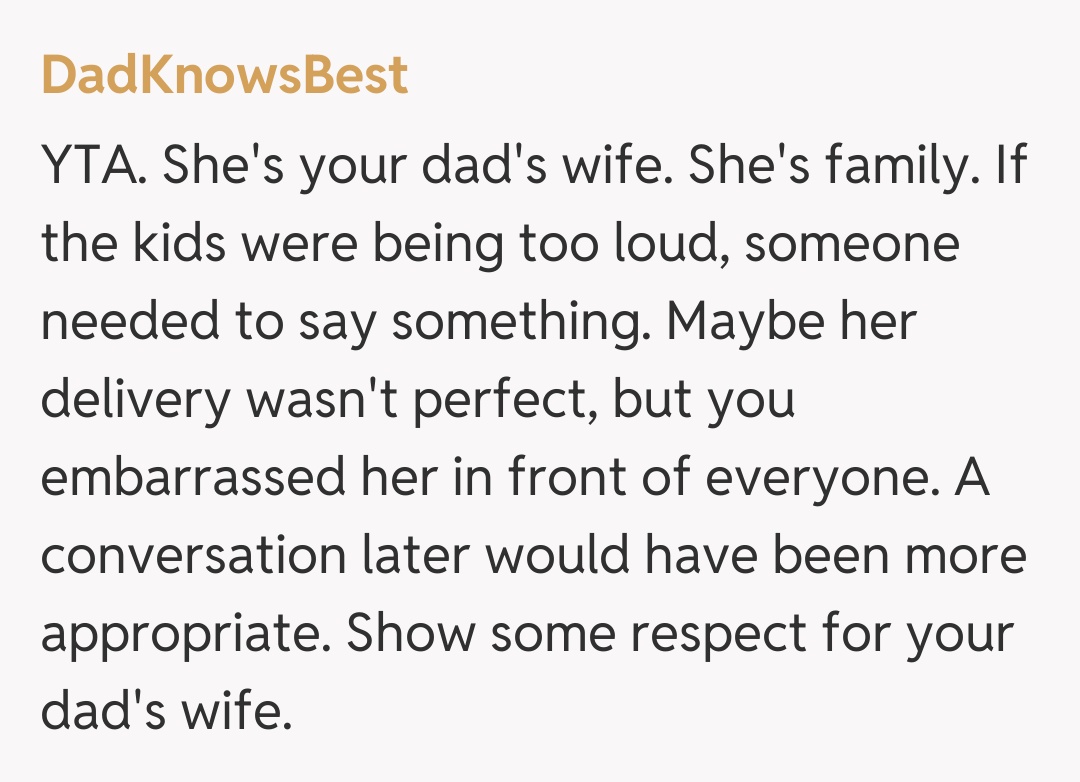 Comentariu de la DadKnowsBest