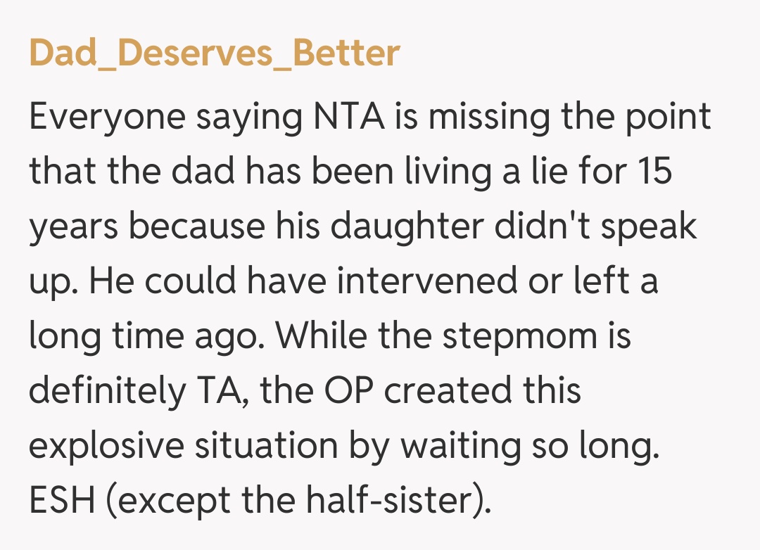 Comentariu de la Dad_Deserves_Better