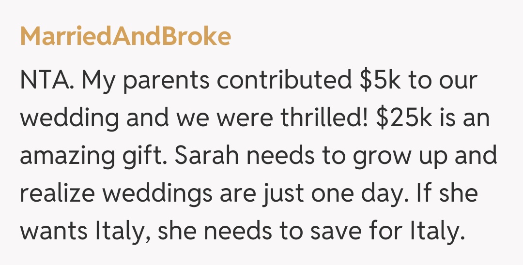 Comentariu de la MarriedAndBroke