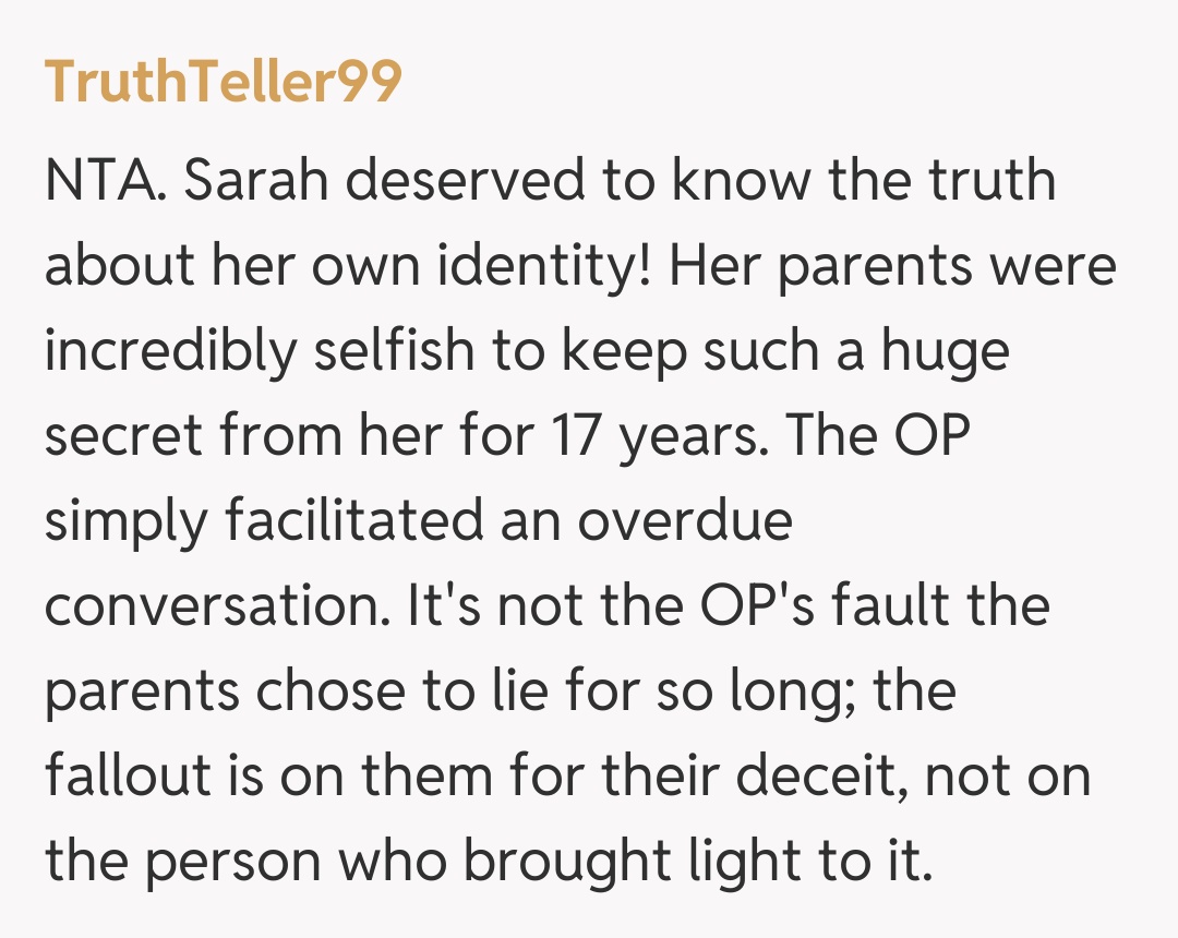 Comentariu de la TruthTeller99