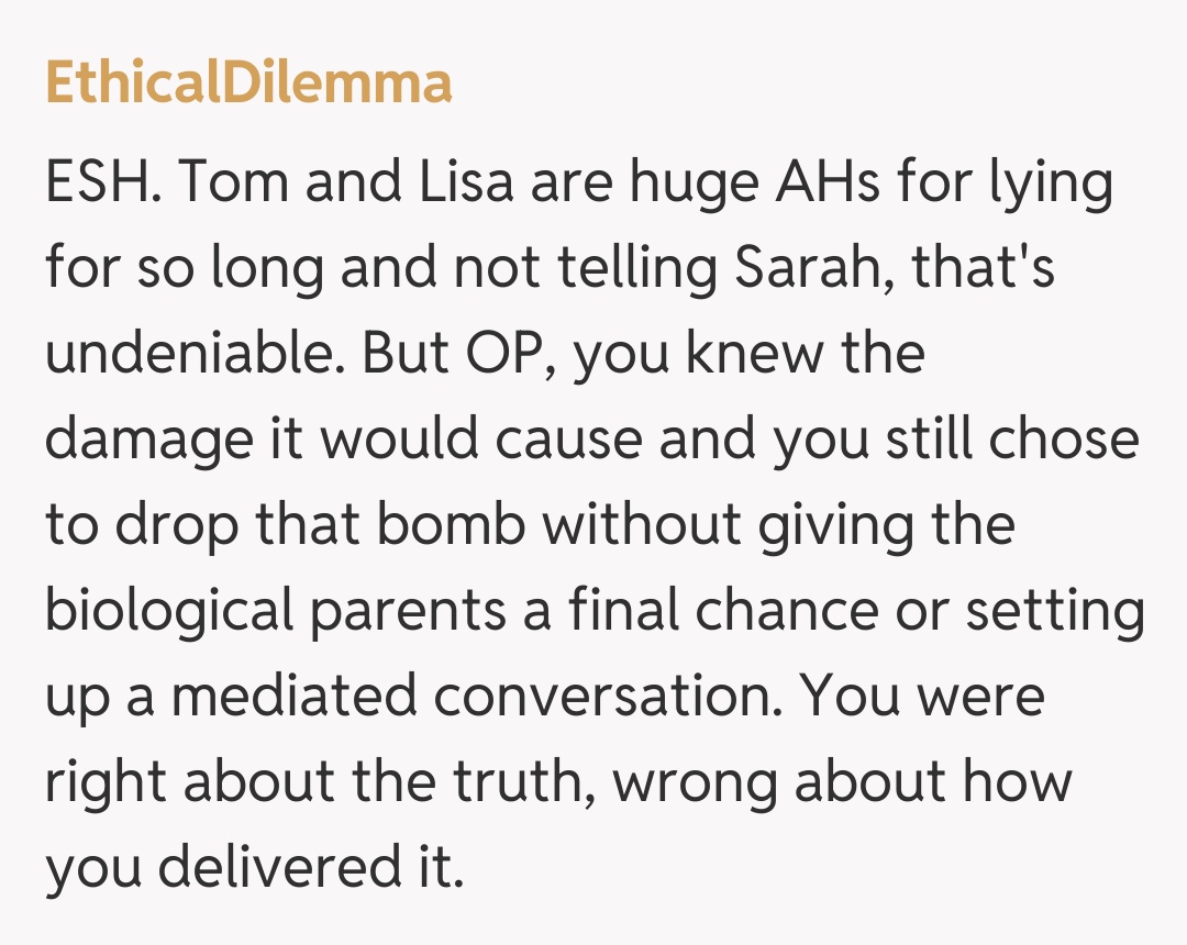 Comentariu de la EthicalDilemma