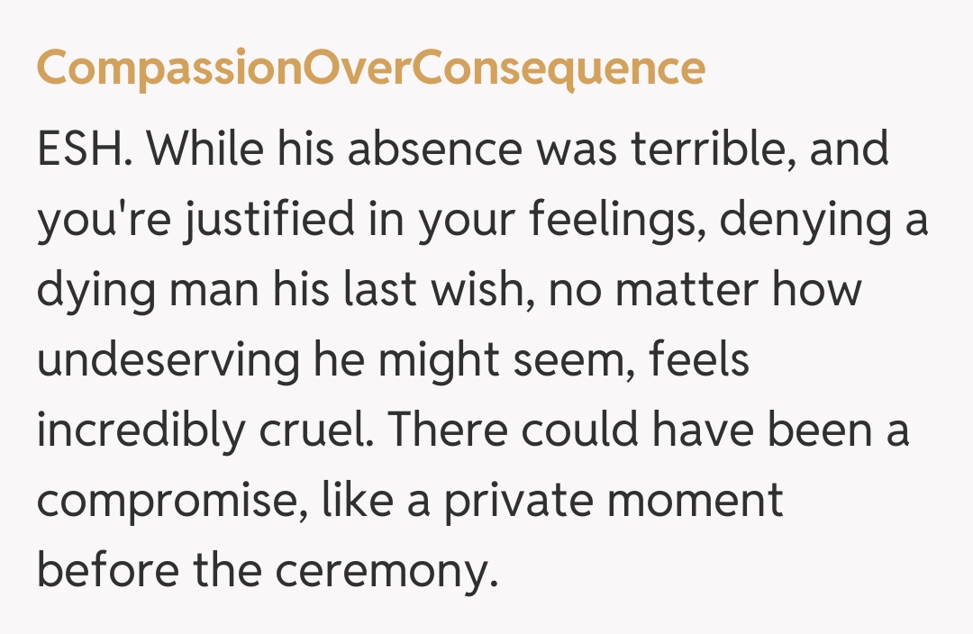 Comentariu de la CompassionOverConsequence