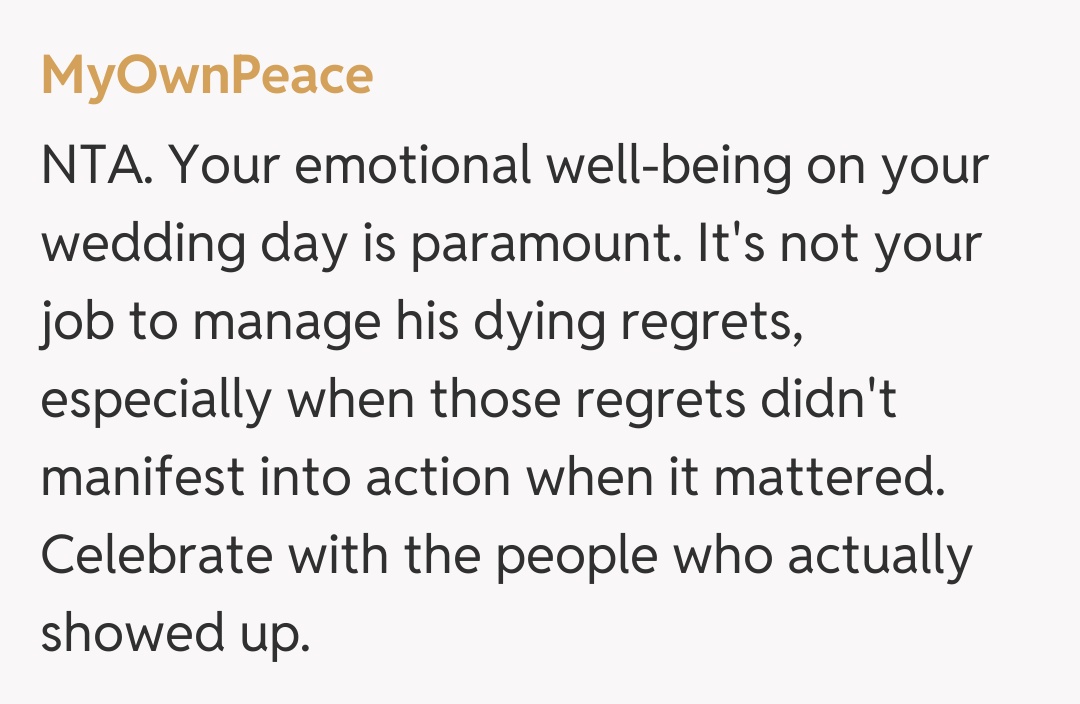 Comentariu de la MyOwnPeace