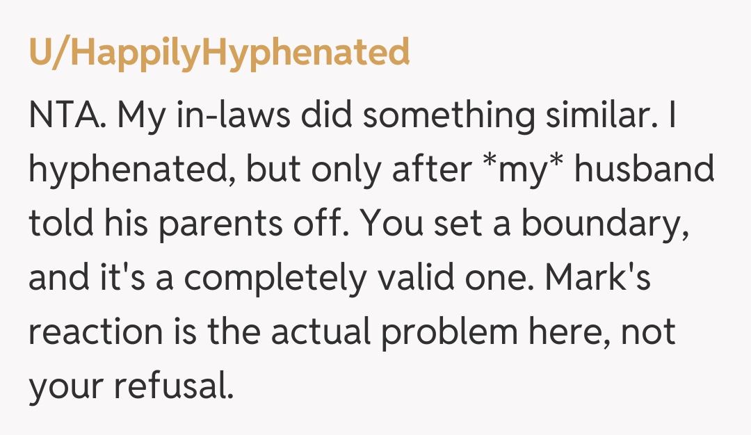 Comentariu de la U/HappilyHyphenated