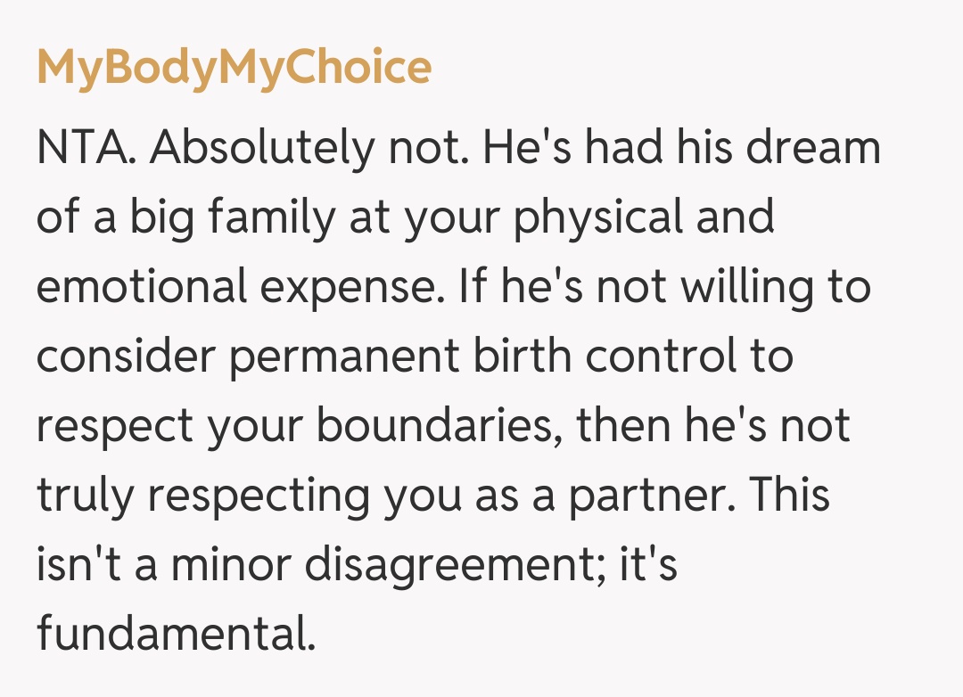 Comentariu de la MyBodyMyChoice