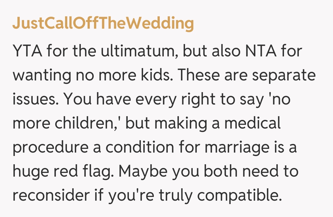 Comentariu de la JustCallOffTheWedding