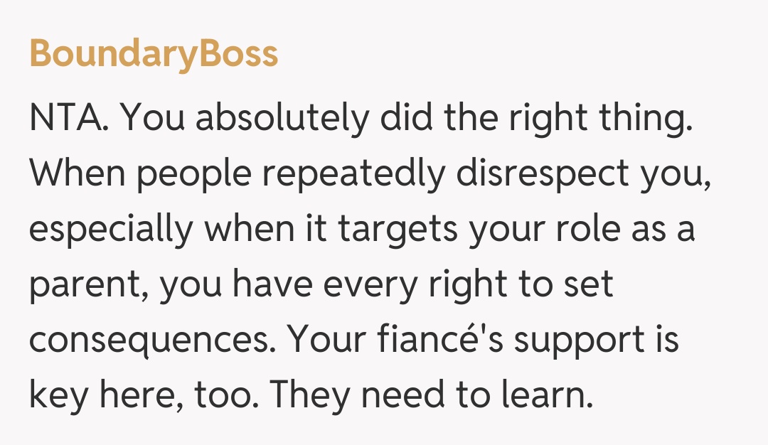 Comentariu de la BoundaryBoss