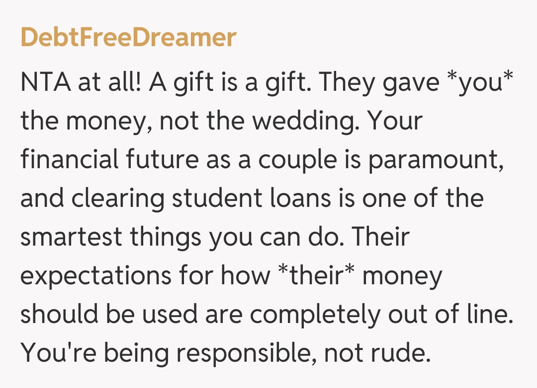 Comentariu de la DebtFreeDreamer