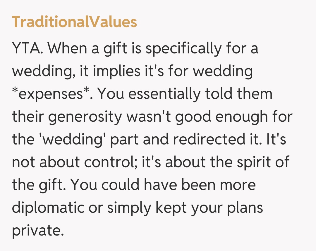 Comentariu de la TraditionalValues