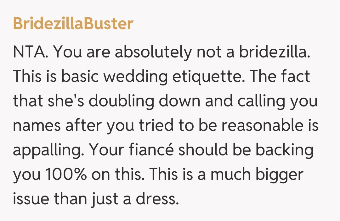 Comentariu de la BridezillaBuster