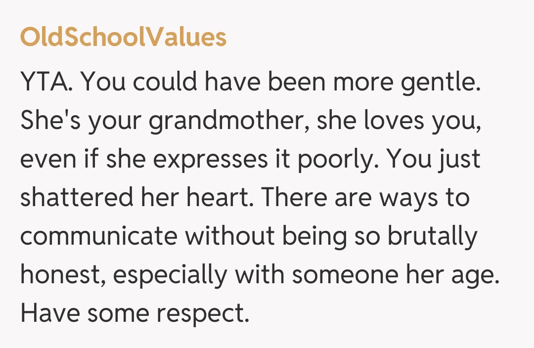 Comentariu de la OldSchoolValues