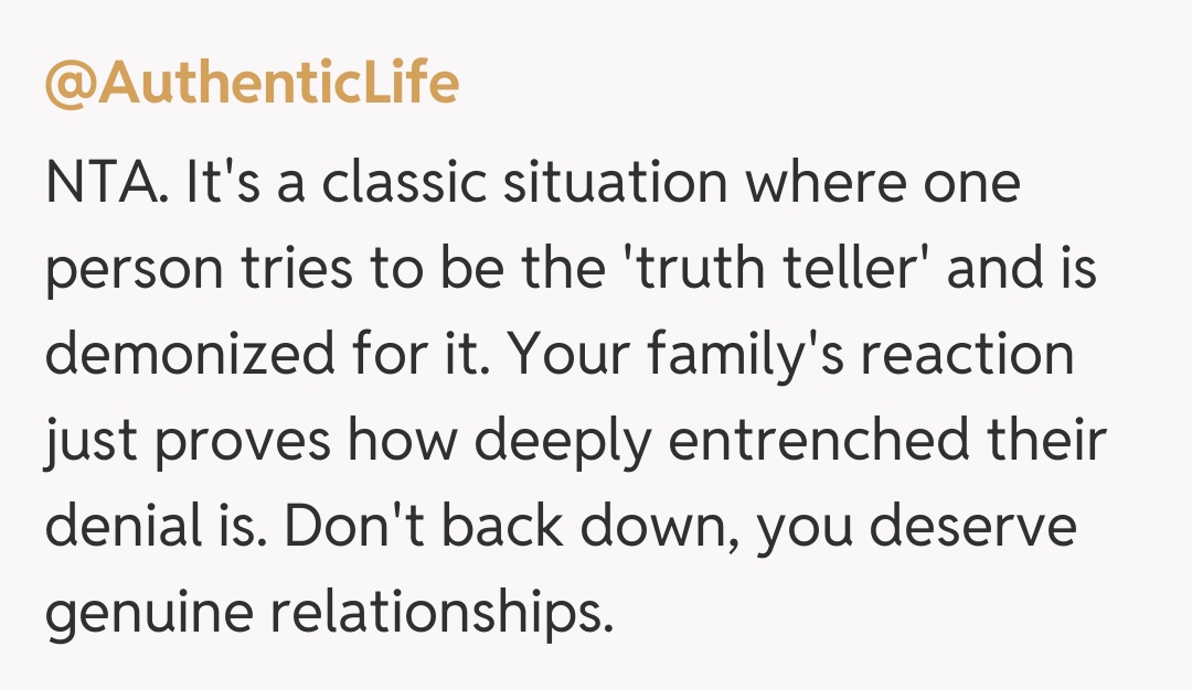 Comentariu de la @AuthenticLife