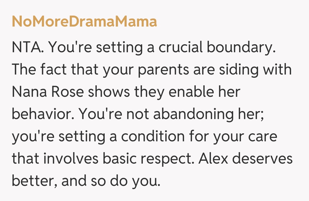 Comentariu de la NoMoreDramaMama