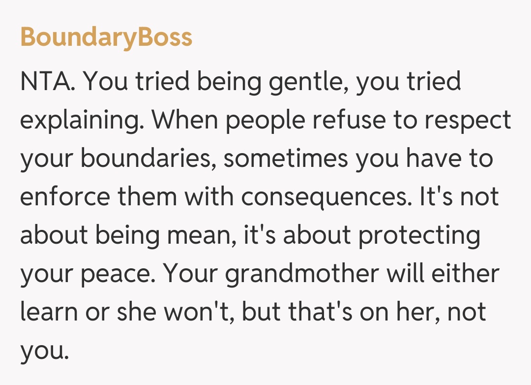 Comentariu de la BoundaryBoss