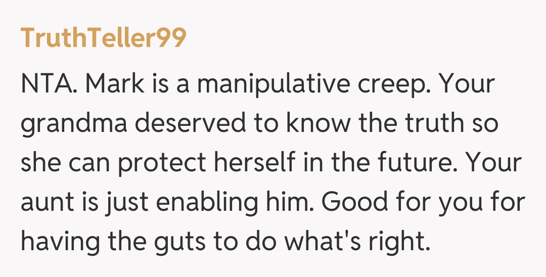 Comentariu de la TruthTeller99