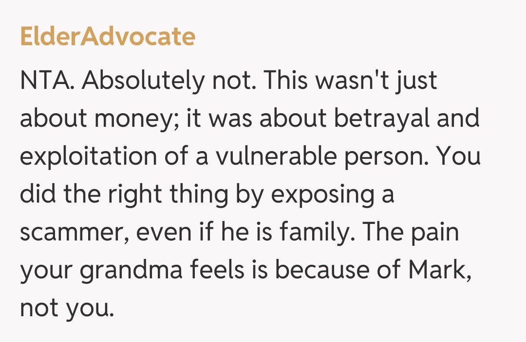 Comentariu de la ElderAdvocate