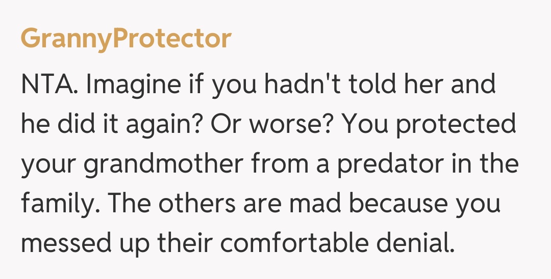 Comentariu de la GrannyProtector