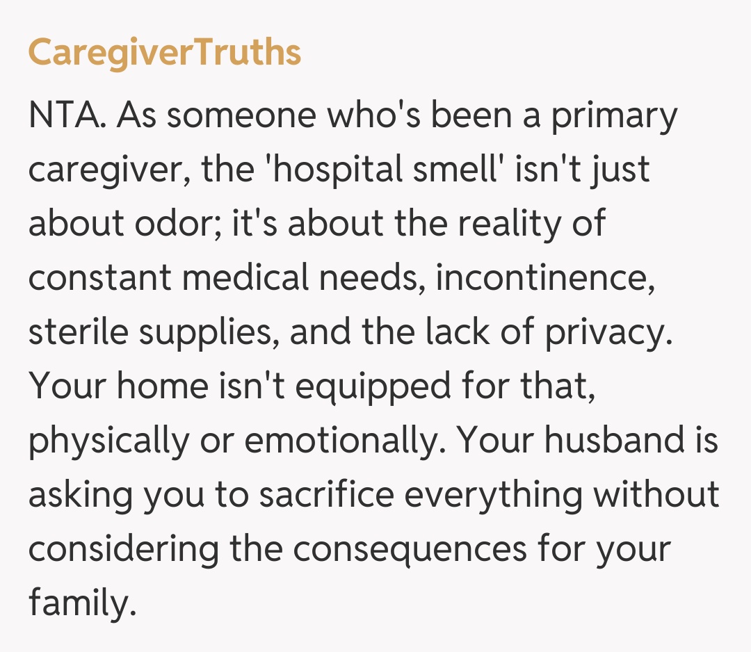 Comentariu de la CaregiverTruths