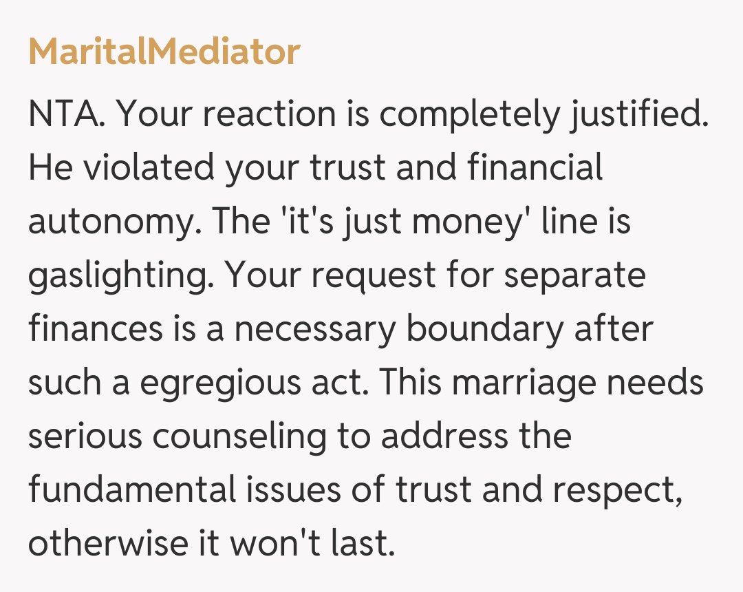 Comentariu de la MaritalMediator