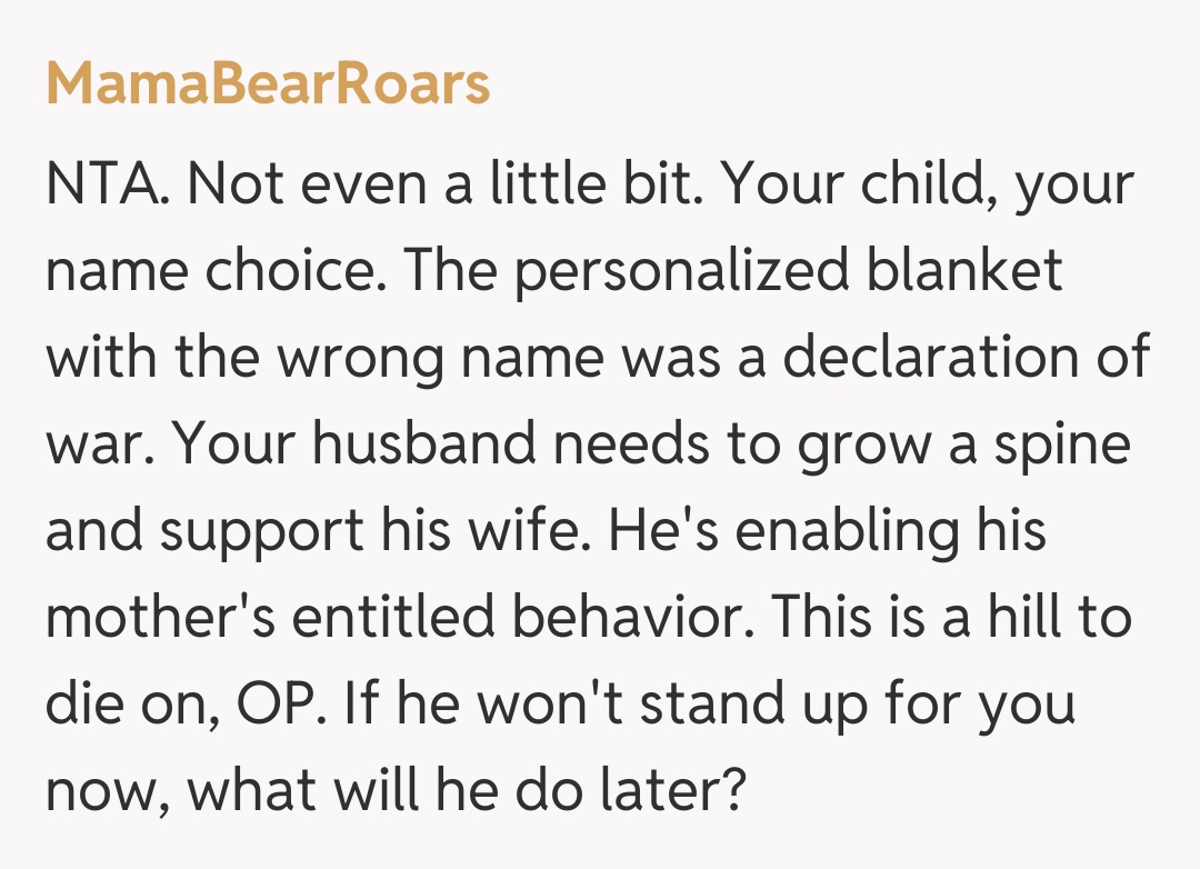 Comentariu de la MamaBearRoars