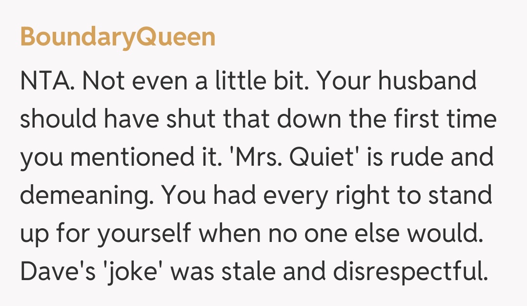 Comentariu de la BoundaryQueen