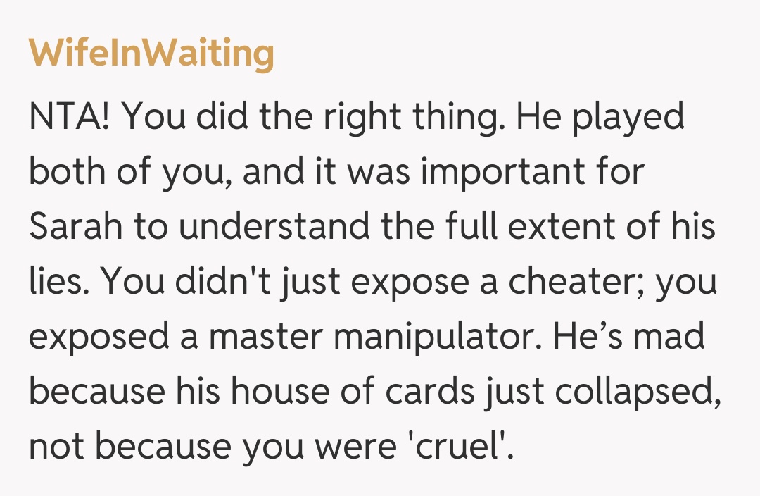 Comentariu de la WifeInWaiting