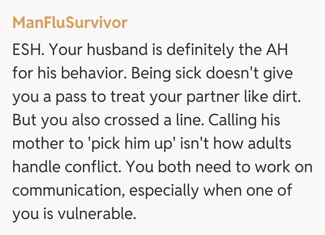 Comentariu de la ManFluSurvivor