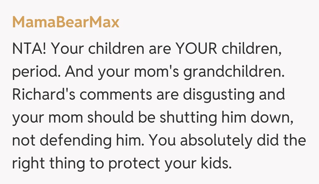Comentariu de la MamaBearMax