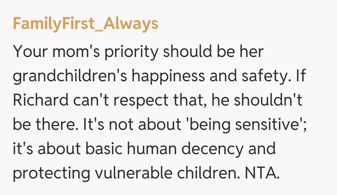 Comentariu de la FamilyFirst_Always