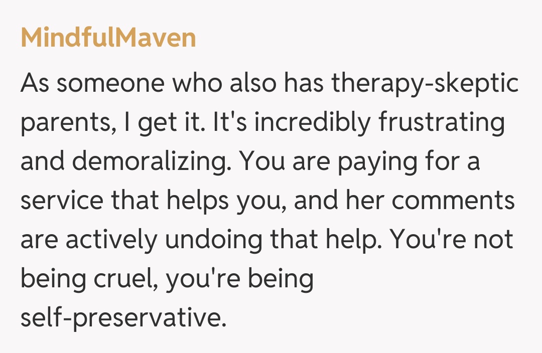 Comentariu de la MindfulMaven