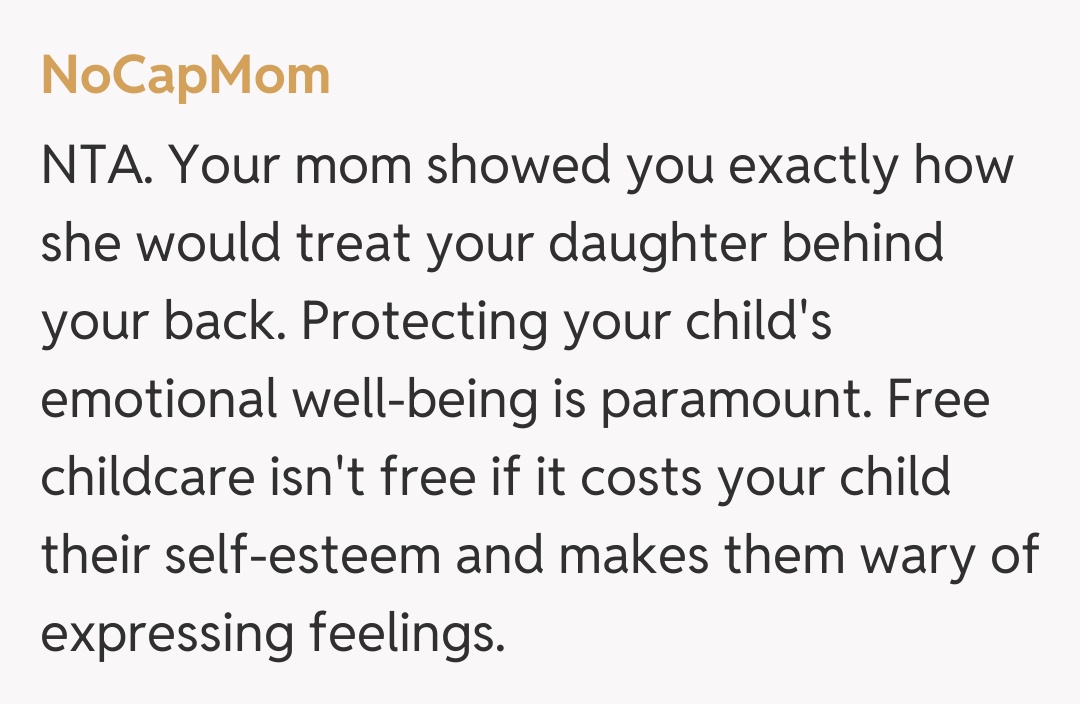 Comentariu de la NoCapMom