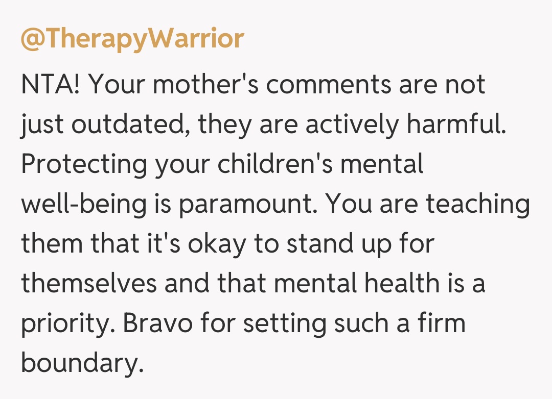 Comentariu de la @TherapyWarrior