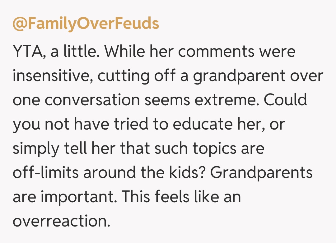 Comentariu de la @FamilyOverFeuds