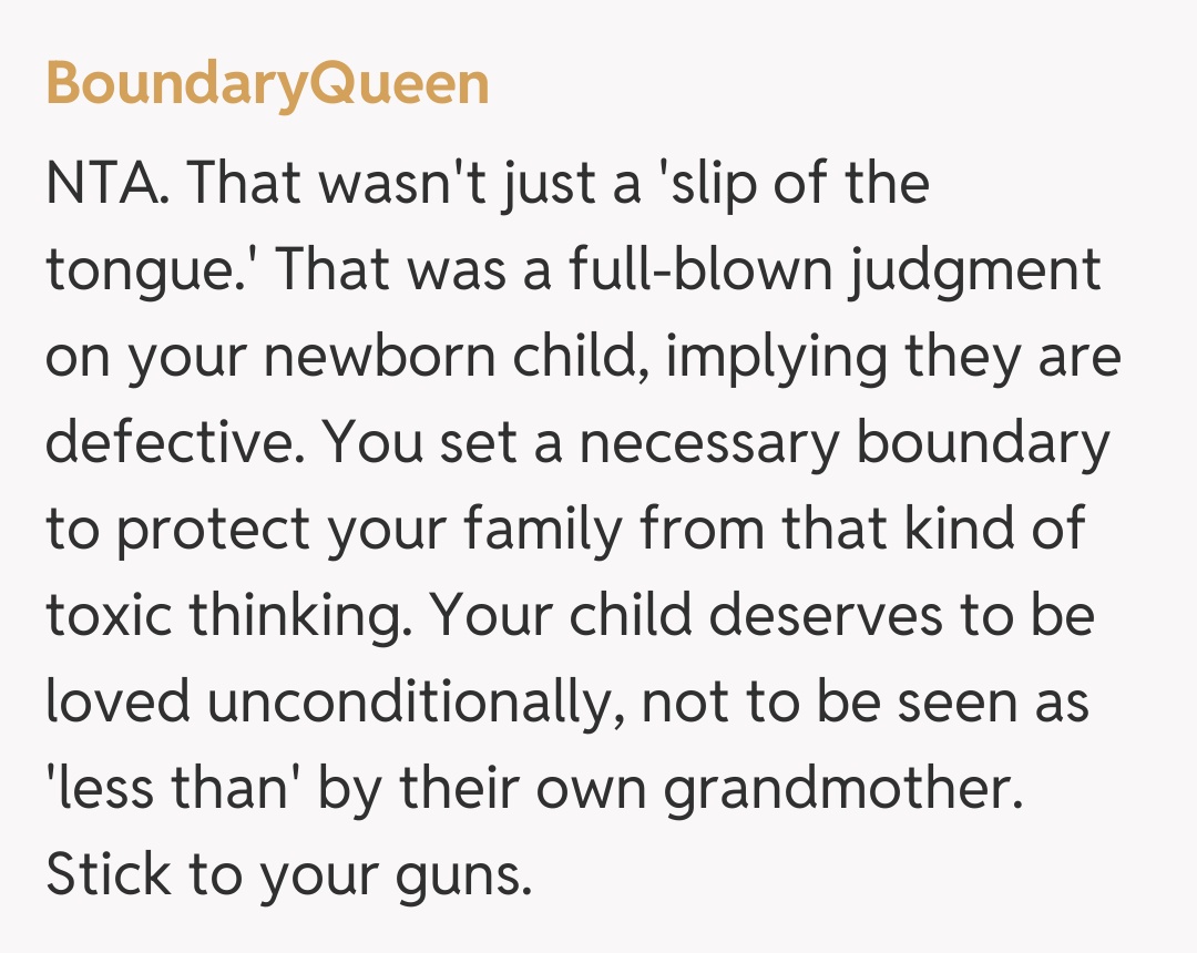 Comentariu de la BoundaryQueen