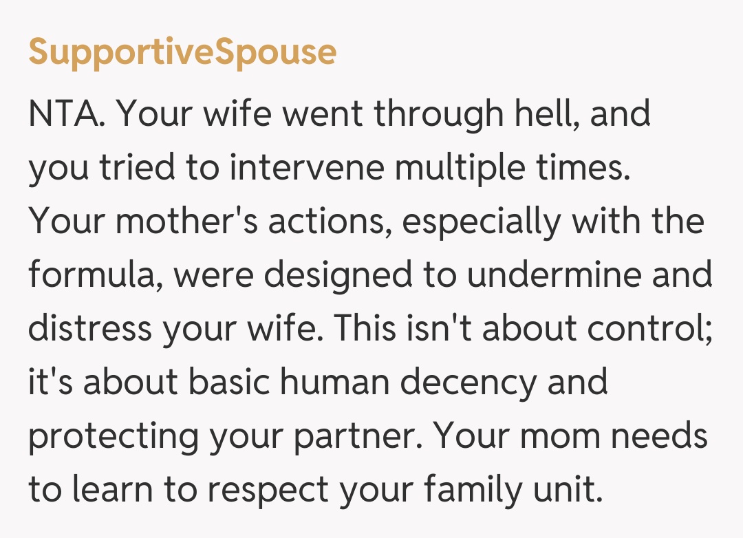 Comentariu de la SupportiveSpouse